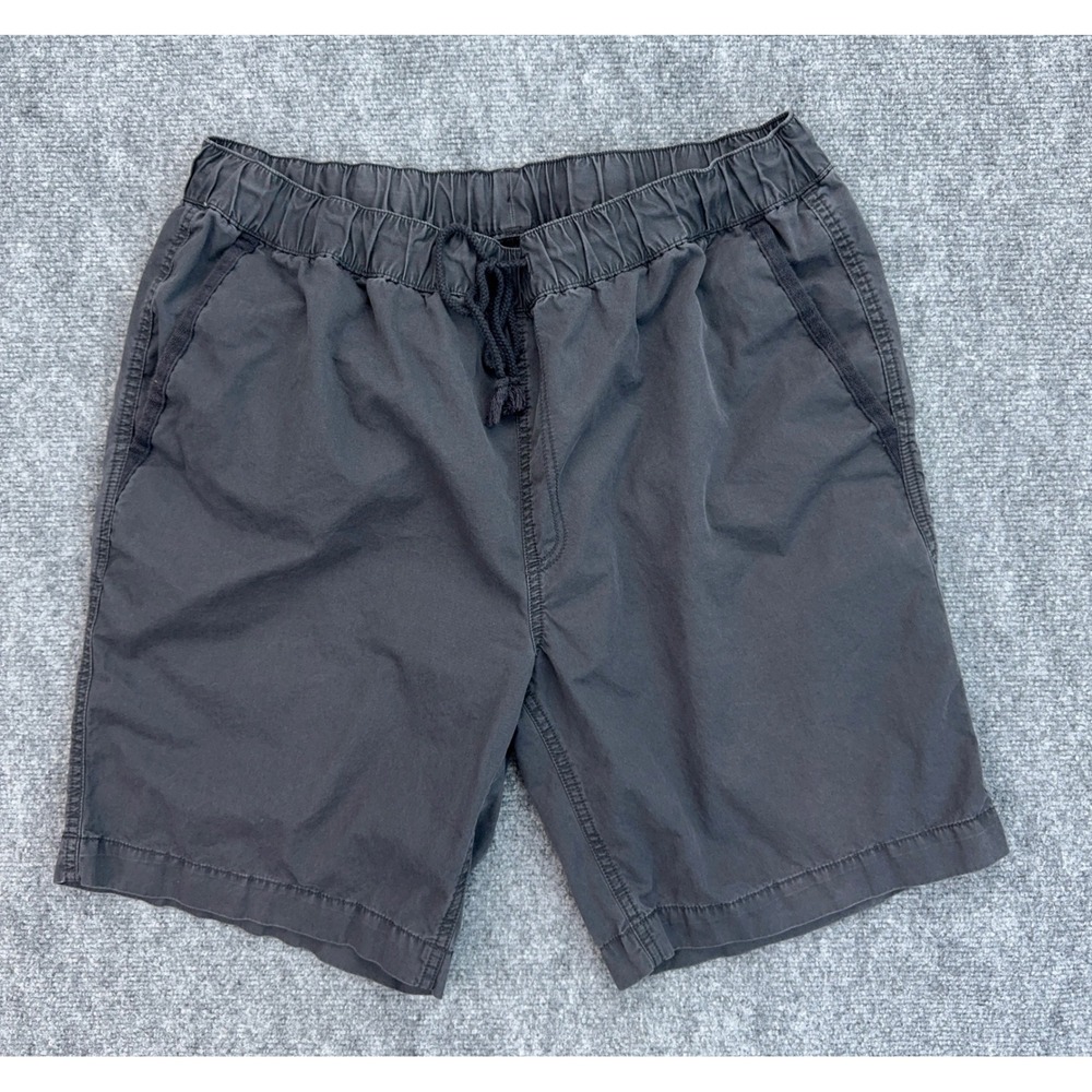 Roundtree‎ & Yorke Casual Shorts Mens 38 Gray Elastic Waist Drawstring Cotton